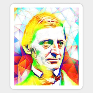 Ralph Waldo Emerson Golden Colourful Portrait | Ralph Waldo Emerson Artwork 12 Magnet